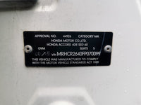 May 2013 to Aug 2019- Honda Accord 9th Gen Petrol 2.4L- A/C Compressor | T&H Wreckers