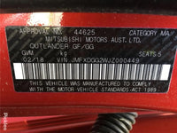2018 2018 Mitsubishi Outlander PHEW Tailgate Regulator