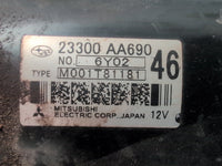 Aug 2011 to Apr 2017- Subaru XV Petrol Engine Code FB20 Manual 6 Speed- Starter Motor- G4X | T&H Wreckers
