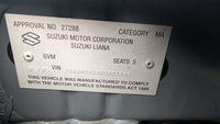 2005 2005 Suzuki Liana ER Left Rear Window Regulator/Motor