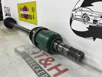 Dec 2012 to Jan 2014 - Subaru Forester SJ Automatic - Right Driveshaft - Front, Green Cv Joint - outer joint close-up