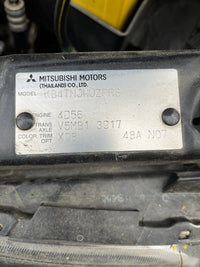 Jan 2008 to Apr 2015- Mitsubishi Triton ML MN Diesel Turbocharged 2.5L Engine Code 4D56- Alternator | T&H Wreckers