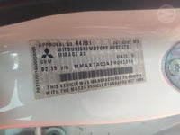 2015 2015 Mitsubishi Mirage LA Left Front Seat Belt