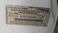 2008 - 2015 Nissan Navara D40 Diesel 2.5L Engine Code YD25 A/C Condenser