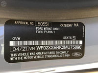 2021 Front Xmember/Cradle, 2021, Ford, Puma, JK