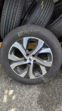 2021 to Current Subaru Outback BT Alloy Wheel 18x7in, 5 Single Spoke, Bi-colour