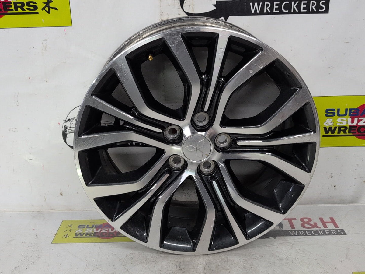 May 2014 to May 2019 - Mitsubishi ASX XB XD - Alloy Wheel - Factory, 18X7In, W/ Dark Accents