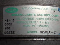 Dec 2006 to Jun 2011 - Ford Ranger PJ PK - A/C Compressor - Hs15 - PN: RZWLA07