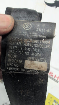 2016 Left Front Seat Belt, 2016, Ford, Ranger, PXII