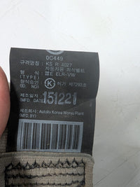 2012 - 2019 Hyundai Veloster FS Right Front Seat Belt