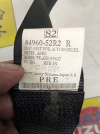 2017 - 2024 Suzuki Swift AZ FWD Right Rear Seat belt