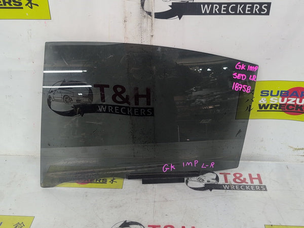 Left Rear Door Glass, 2018, Subaru, Impreza, 2.0i, GK