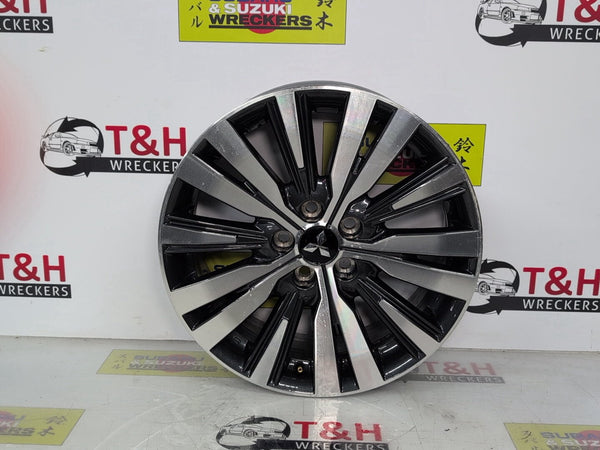 Jul 2018 to Jul 2021 - Mitsubishi Outlander ZL - Alloy Wheel - Factory, 18X7In, 15 Spoke, Black Chrome
