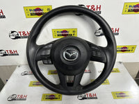 2014 - 2016 Mazda Mazda2 DJ/DL Steering Wheel | Vinyl, with Cruise Control Type