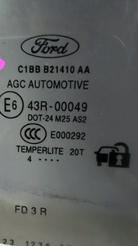 2014 2014 Ford Fiesta VI WZ Right Front Door Glass