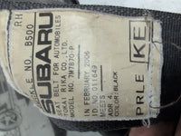 2005 - 2007 Subaru Forester SG Right Front Seat Belt