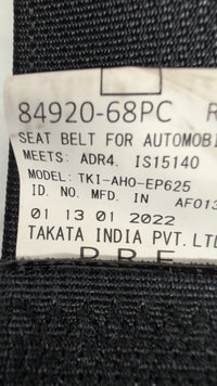 2022 Right Front Seat Belt, 2022, Suzuki, Baleno, EW