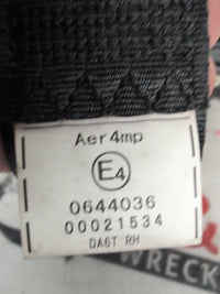 2014 - 2026 Mazda Mazda2 DJ Right Rear Seat belt | W Pre Tensioner Type