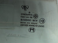 2008 - 2013 Honda Accord CP Right Front Door Glass