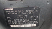 Sep 2007 to Sep 2014 - Mazda Mazda2 DE 1.5L Engine Code ZY - Alternator - Zj38