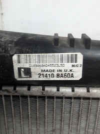 2014 Radiator, 21410 BA60A, 2014, Nissan, Juke, F15