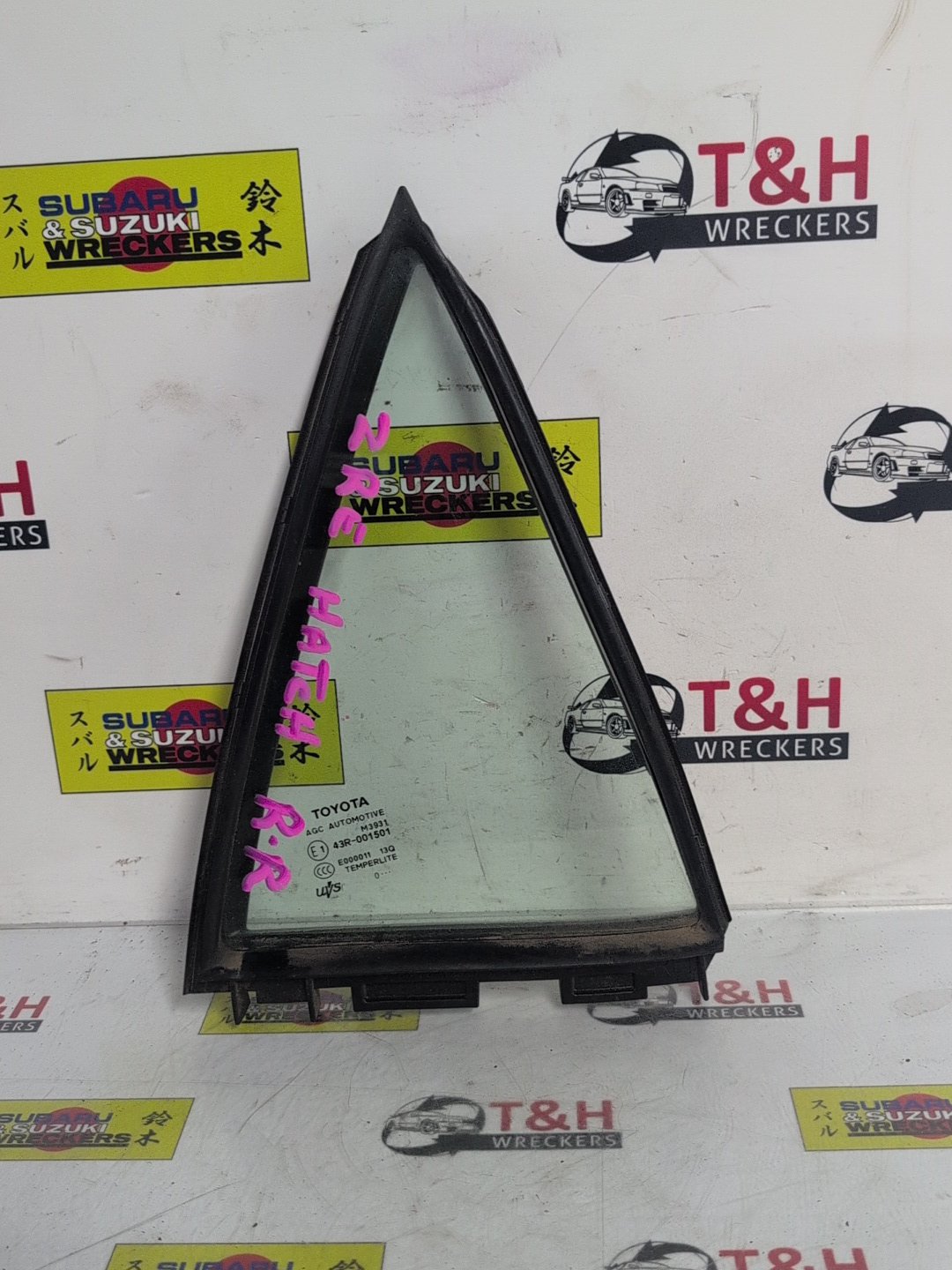 2007-2013 Toyota Corolla E150 - Right Rear Quarter Door Glass