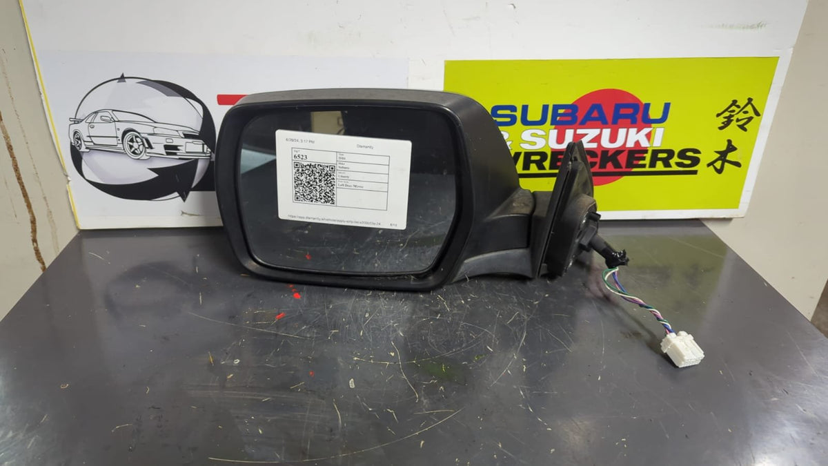 Subaru Liberty 2009-2011 Left Door Mirror 5 Wire Type 5th Gen OEM Replacement