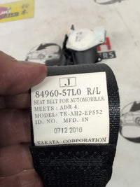 2010 2010 Suzuki Kizashi FR Right Rear Seat belt