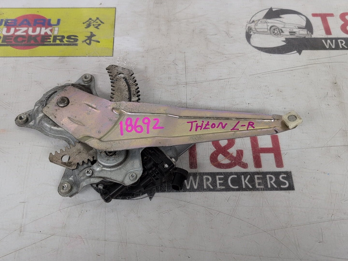 Left Rear Window Regulator/Motor, 2015, Mitsubishi, Triton, MN