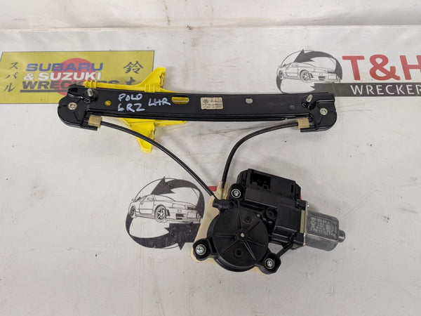 - Left Rear Window Regulator/Motor, 6R0959811G, 2013, Volkswagen, Polo, Trendline, MK5 - 6C 6R