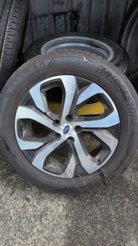 2021 to Current Subaru Outback BT Alloy Wheel 18x7in, 5 Single Spoke, Bi-colour