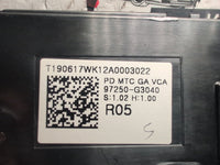 Mar 2017 to Current - Hyundai i30 PD - Heater/AC Controls - Non Climate Control Type