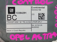 2013 Navigation Control, 13384291, 2013, Opel, Astra