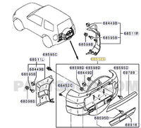 2006 - 2014 Mitsubishi Pajero NS Rear Garnish