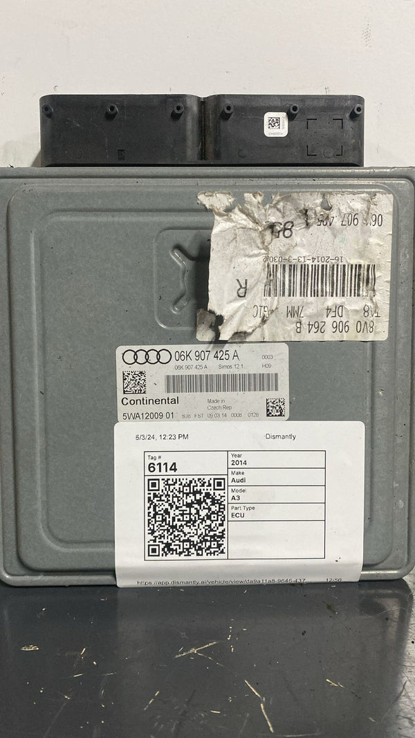 ECU, 06K907425A, 2014, Audi, A3, Ambition, 8V
