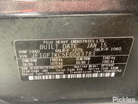 Aug 2011 to Oct 2015 - Subaru XV - Left Taillight - G4X, in Body, Red Lens Type