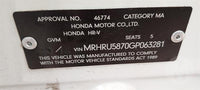 Honda HR-V RU5 Right Front Master Power Window Switch Dec 2014-Oct 2021