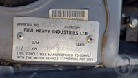 2014 - 2017 Subaru XV Petrol 2.0L Engine Version VVTL | Alternator- G4X- PN: 23700AA911