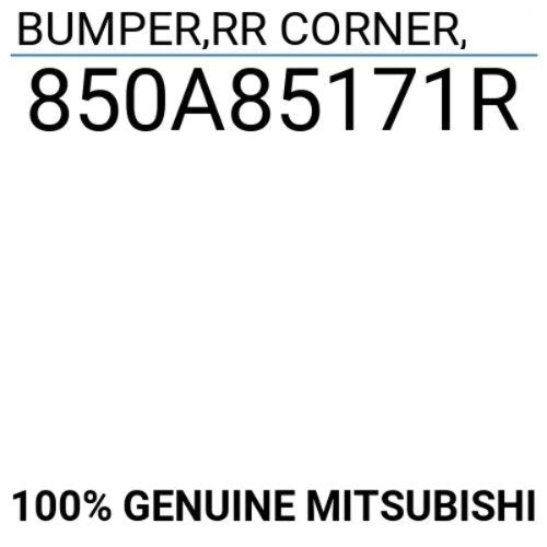 2015 - Current Renault Trafic X82 - Right Rear Bumper End PN: 850A85171R -NEW-