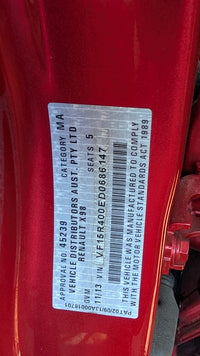 2013 2013 Renault Clio IV BH Right Front Door