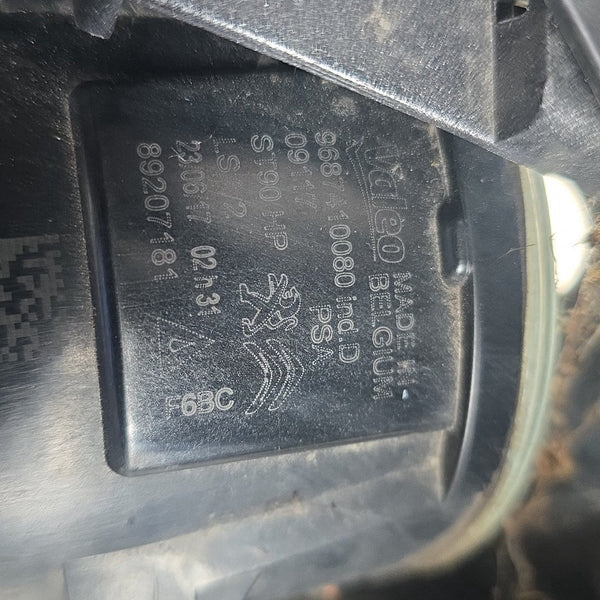 2017 Peugeot 3008 P84 - Left Fog Light