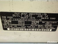 2014 2014 Subaru WRX V1 Right Front Door
