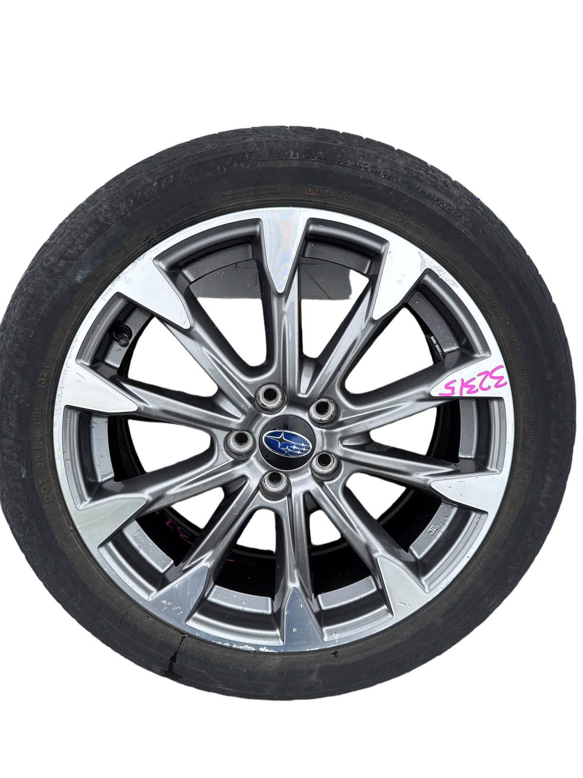 Subaru Impreza GK GT 2020-2023 17 Inch Alloy Wheel - Dark Grey Metallic
