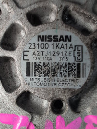 2014 Alternator, 23100 1ΚΑ1Α, 2014, Nissan, Juke, F15