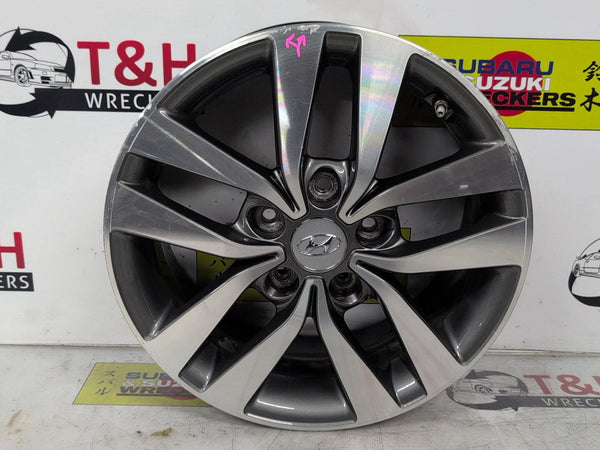 2017-2023 Hyundai i30 PD Alloy Wheel 16x6.5in 5 Spoke Grey Factory OEM