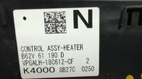 2018 Heater/AC Controls, B62V 61 190 D, 2018, Mazda, Mazda3, III BM BN